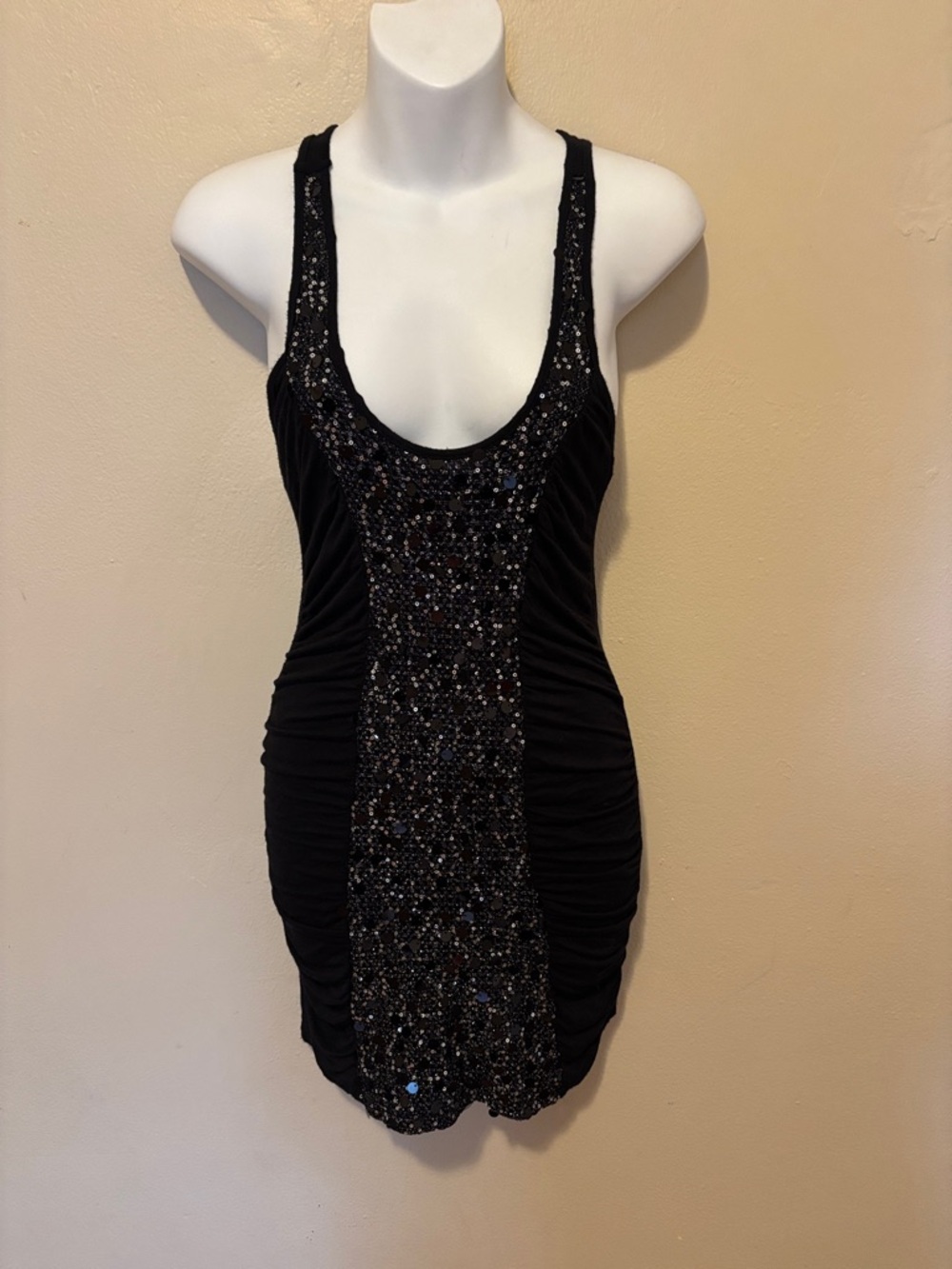 Windsor Black Sequin Bodycon Mini Dress